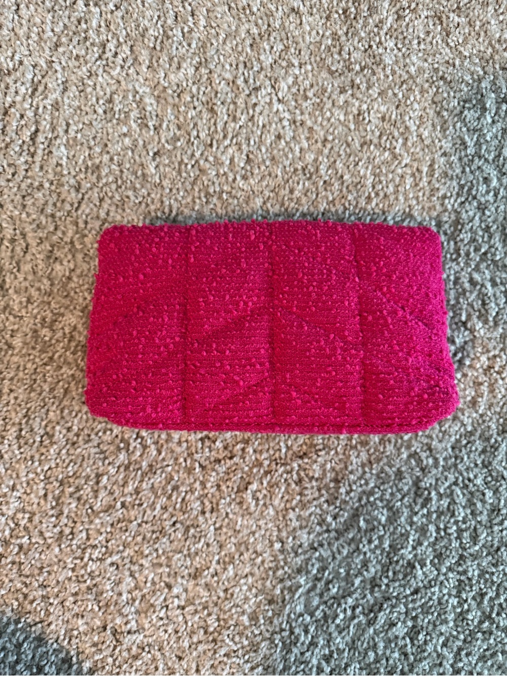 Saint Laurent Hot Pink Quilted Tweed bag with Gold YSL Logo - Picture 5 of 7